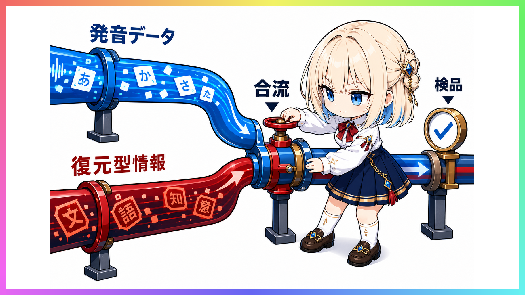 漢字表記から取り出した型情報と仮名発音を合成パイプラインに流し込むyuki